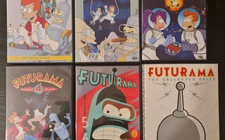 Futurama kaudet 1-6 +Elokuvaboxi dvd