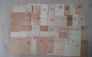 Kenttäposti kirjekuoria.1941-1942. 39 kpl.