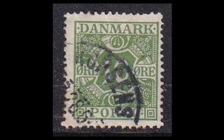 Tanska PORTO_13 o 10 öre tasainen tausta (1921)