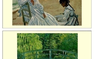 Claude Monet, Kaksi korttia,  käyttämättömiä