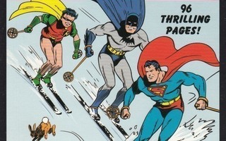 Superman, Batman, Robin laskettelevat (postikortti)