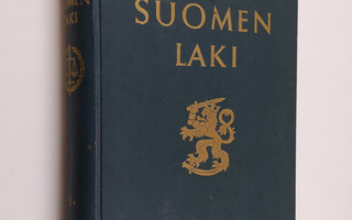 Erkki (toim.) Ailio : Suomen laki 1955 osa 1