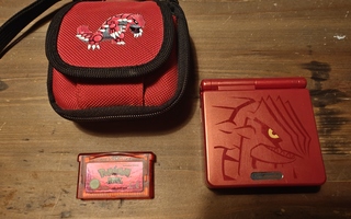 Gameboy advance sp groudon edition