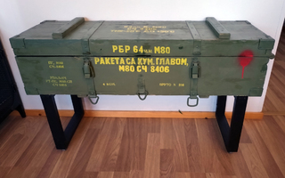 Army säilytyspöytä, M80 kuljetuslaatikko