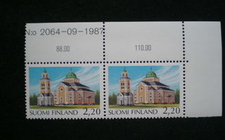 Numeropari M75 Kerimäen kirkko 2,20 mk - 2064 - 09 - 1987