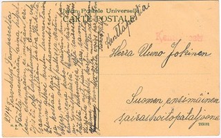 1918  29.4. kenttäpostikortti Tampereelta