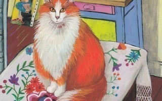 Isy Ochoa: Oranssi kissa pöydällä