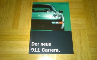 Esite Porsche 993,  911 Carrera, 1993 - uudenveroinen kunto