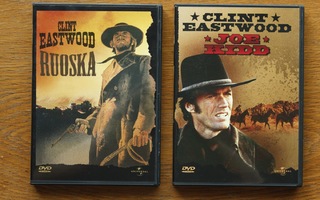 Kaksi Clint Eastwoodin Western länkkäri elokuvaa DVD