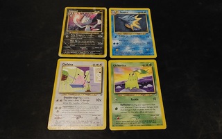 12kpl Pokemon Neo genesis kortteja