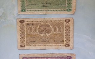 Vanhoja markkoja vuodelta 1939