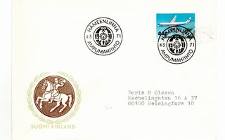 Hämeenlinna: Ampumahiihto (erikoisleima 4.3.1971)