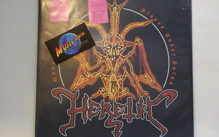 HERETIC - GODS OVER HUMANS, SLAVES UNDER SATAN M-/M- LP