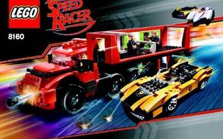 Lego Ohjekirja 8160 Cruncher Block & Racer X ( Speed Racer )
