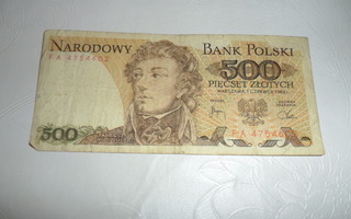 Seteli Bank Polski 500 1982