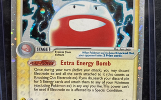 Electrode ex 107/112 pokemon holo rare kortti