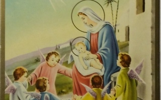Pikkuenkelit piirissä Jeesus -lapsen luona 1987