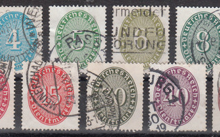 REICH Weimar 1927-1931 Dienstmarken