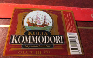 PUP Kulta Kommodori olut etiketti