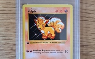 Pokemon Vulpix 1st edition base set psa 9