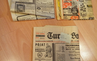 Yksi vanha sanomalehti (katso kuvat ja tiedot)