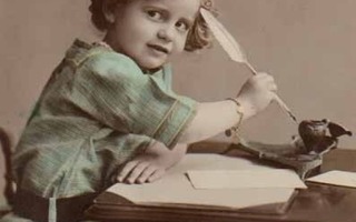 LAPSI / Suloinen lapsi kirjoittaa isälleen. 1910-l.