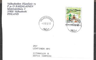 Postilähetys (LAPE 1187 ) Valkeakoski 1.12.1992