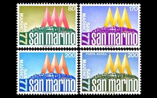 San Marino 1127-30 ** Postimerkkinäyttely (1977)