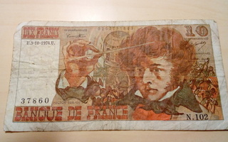 Dix Francs Banque de France .10. Ranska
