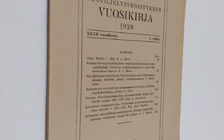 Suomen suoviljelysyhdistyksen vuosikirja 1928 : XXXII vuo...