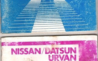 Datsun 160 J ja Nissan/Datsun Urvan, ohjekirjat.