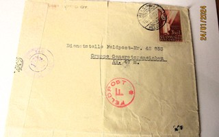 1943 Hki /Rovaniemi kuori saksalaiseen kp osoitteeseen