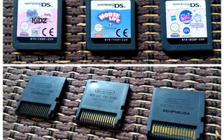 4 kpl Nintendo DS-pelejä