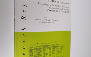 Erkki Pehkonen : NORMA-94 Conference - proceedings of the...