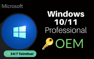 Windows 10/11 Professional OEM lisenssiavain