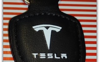 Pieni nahkainen Tesla avaimenperä