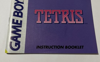 Gameboy Tetris ohjekirja