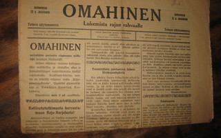 Sanomalehti  Omahinen 22.12.1909
