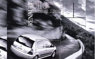Renault Clio Sport -esite, 2001