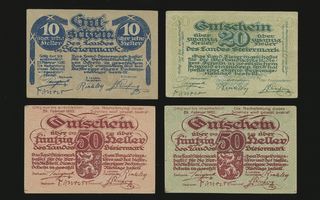 Itävalta, Steiermark 1920, 4 seteliä