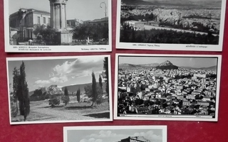 Athens/Ateena: 5 vintage postcards/postikorttia
