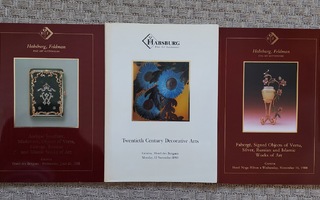 Fine Art Auctioneers - kataloleja 3 kappaletta