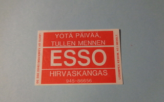 TT-etiketti Esso Hirvaskangas