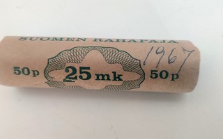 50 PENNIÄ RULLA ALUMIINIPRONSSIA 1967.