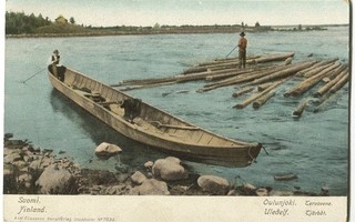 Oulunjoki Tervavene 1900-luvun alku