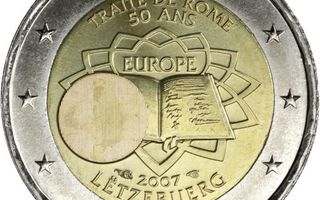 Luxemburg 2007 2 € Rooman sopimus kolikko