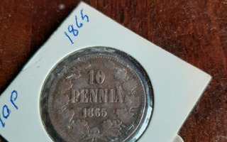 10 Penniä 1865