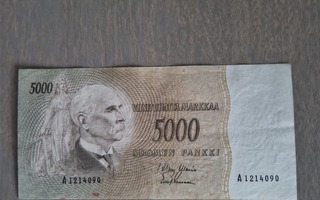 5000 Markkaa 1955 A-sarjaa, kl.4-5