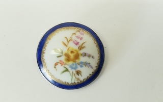 Miniatyyri kukka rintakoru vuodelta 1915, hopea 813 H