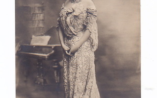 VANHA Postikortti Ooppera Laulaja Aino Ackte ennen-1905